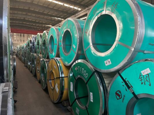 As Requirement Stainless Steel Strip 500mm 550mm 580mm Width Silver High Strength Coil Inspection 904L 410 2205
